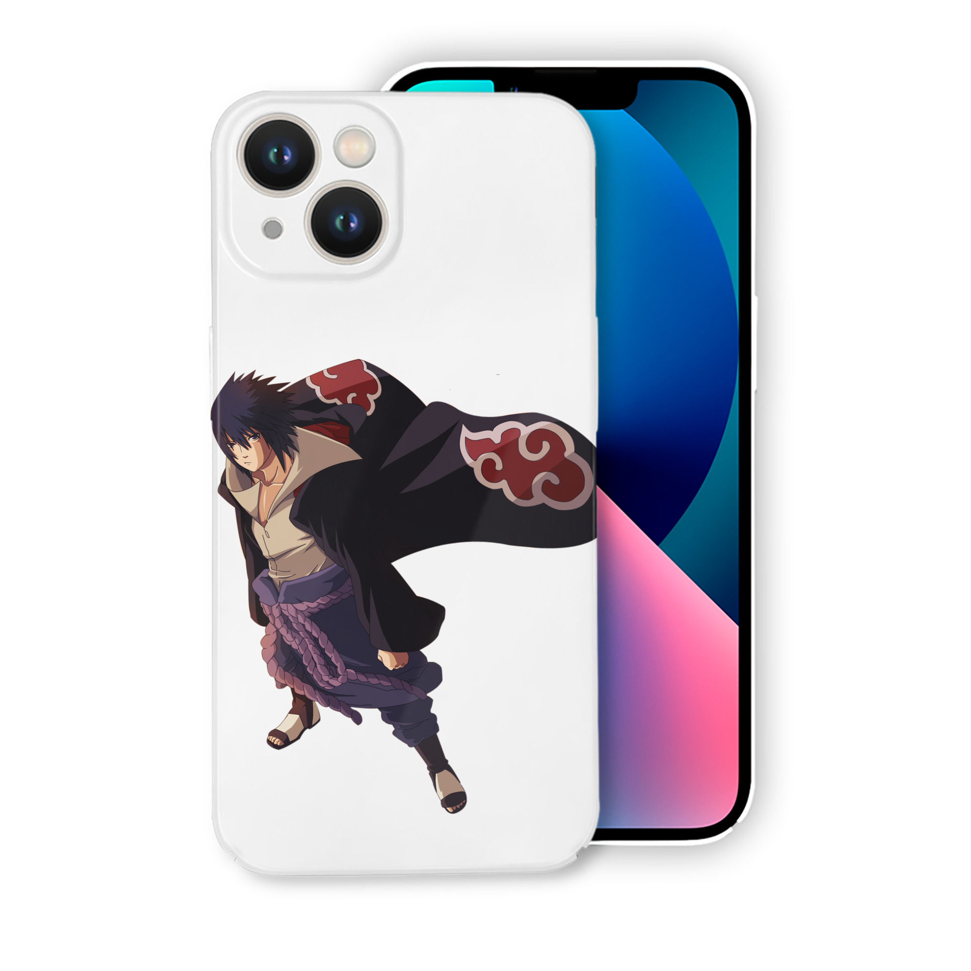 （画像用） NARUTO -ナルト- うちは サスケ Uchiha Sasuke 【iPhone 14シリーズ対応】ハードケース